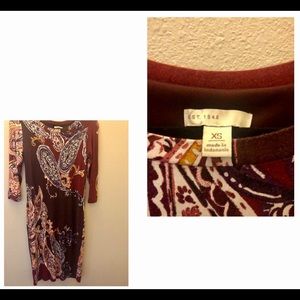 Cato paisley dress